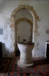 St Mary Magdalene's Church, West Tisted (NHLE Code 1351153) (July 2019) (Font)