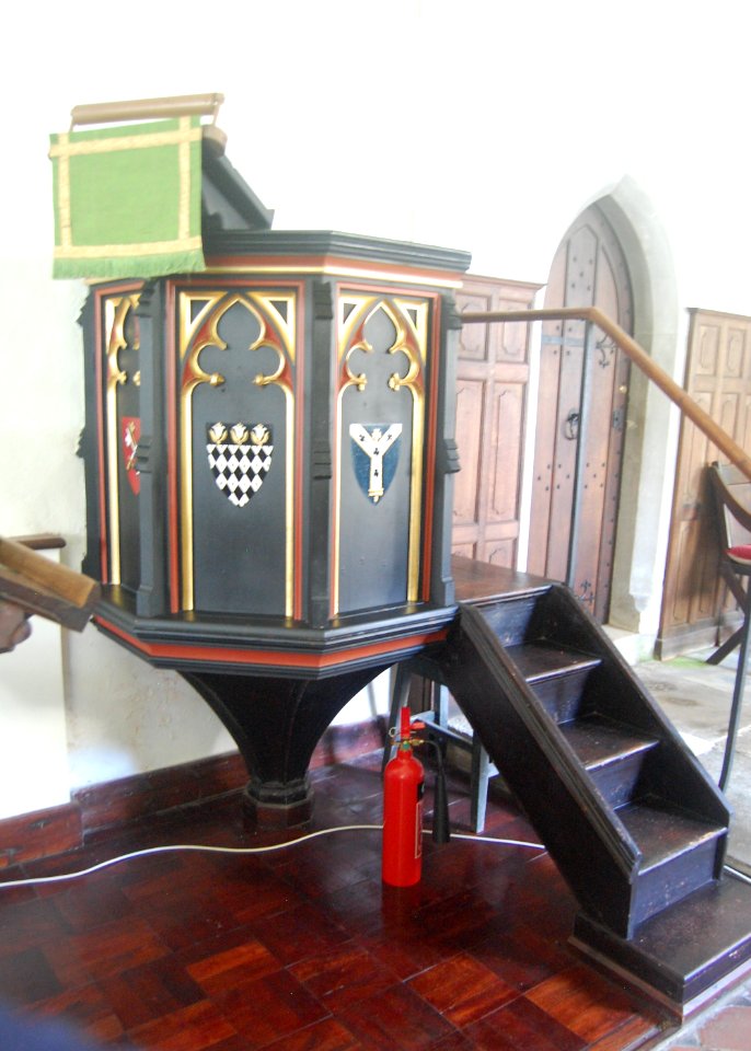 St Mary Magdalene's Church, West Tisted (NHLE Code 1351153) (July 2019) (Pulpit)