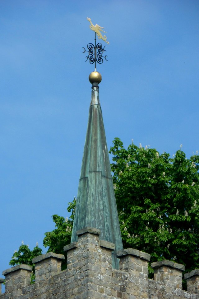 St Michael and All Angels Church, Church Lane, Pirbright (May 2014) (Spire)