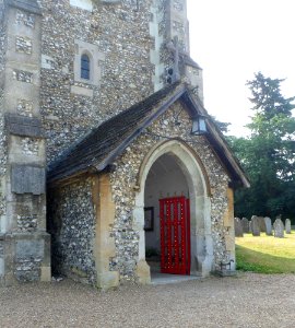 St Michael's Church, Old London Road, Mickleham (NHLE Code 1028835) (July 2013) (Entrance Porch)