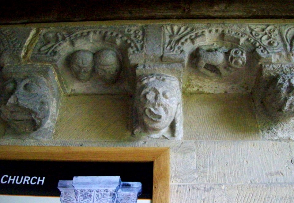 St Michael and All Angels, Barton-le-Street, corbel table 3