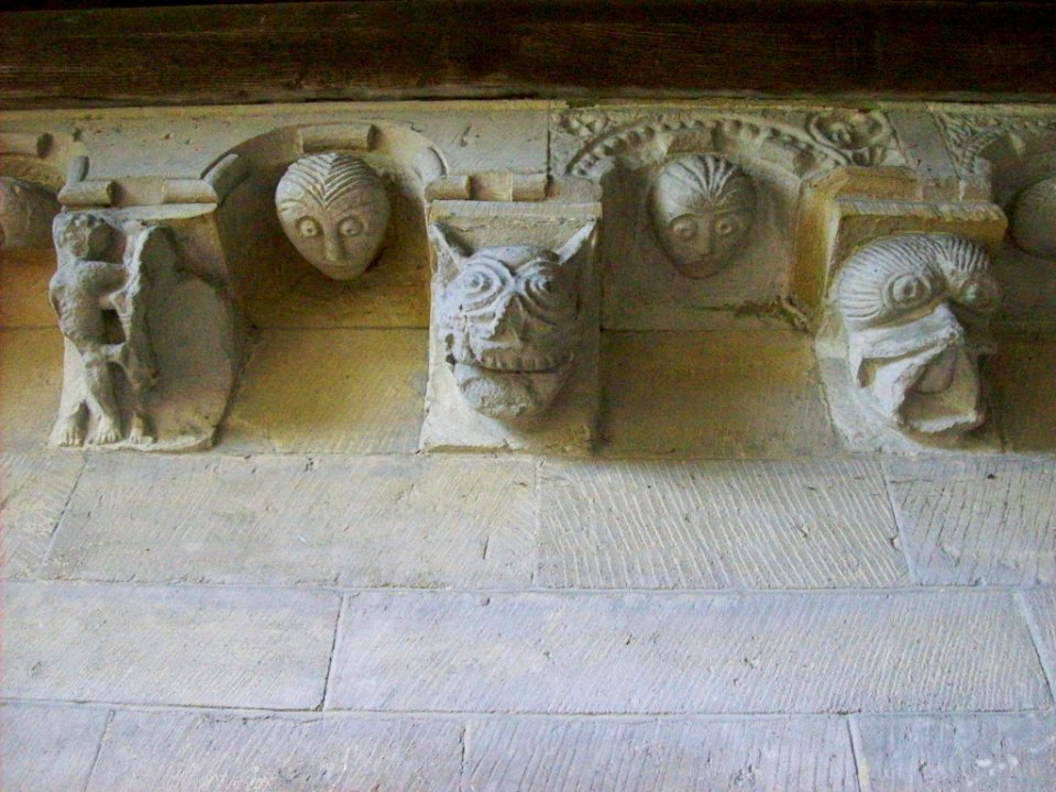 St Michael and All Angels, Barton-le-Street, corbel table