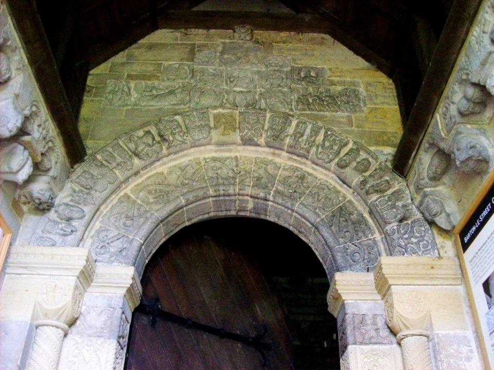 St Michael and All Angels, Barton-le-Street, North door