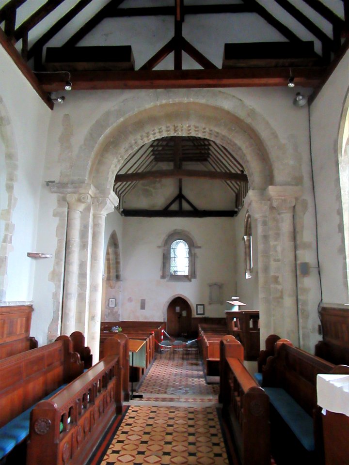 St Michael, Amberley, chancel arch 03