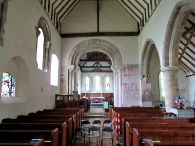 St Michael, Amberley, looking west
