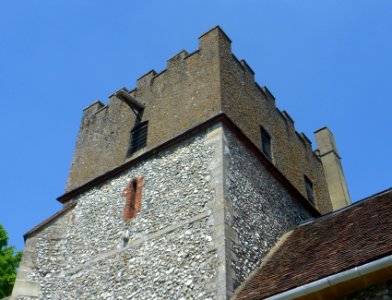 St Martin's Church, Ockham Road South, East Horsley (May 2014) (Top of Tower)
