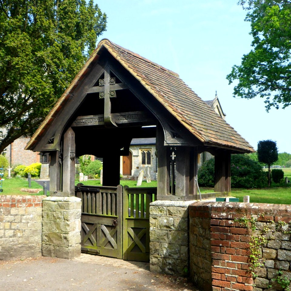 St Michael and All Angels Church, Church Lane, Pirbright (May 2014) (Lychgate)