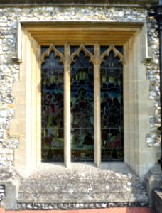 St Michael's Church, Old London Road, Mickleham (NHLE Code 1028835) (July 2013) (Window) (2)