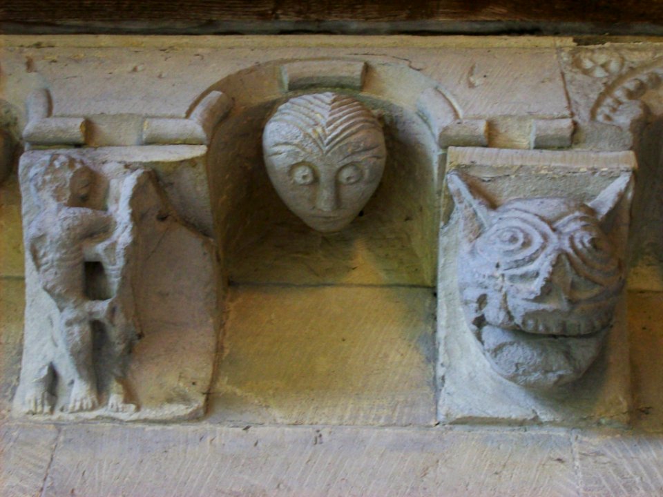 St Michael and All Angels, Barton-le-Street, corbel table 2