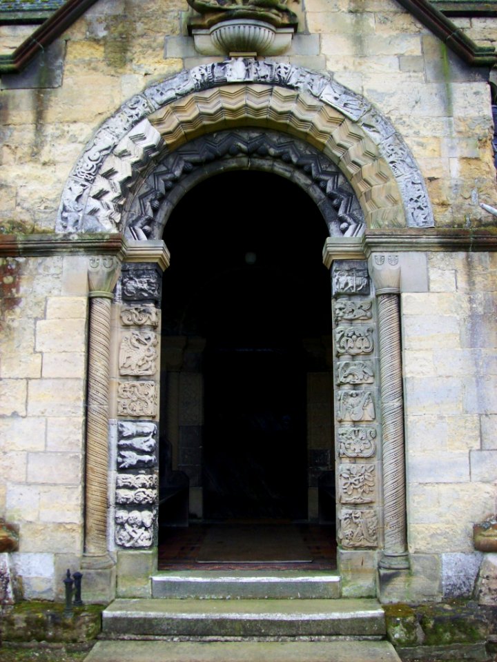 St Michael and All Angels, Barton-le-Street, North porch