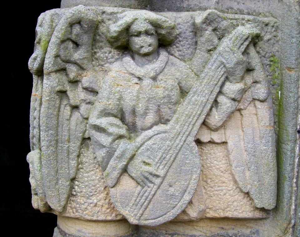 St Michael and All Angels, Barton-le-Street, Victorian angel