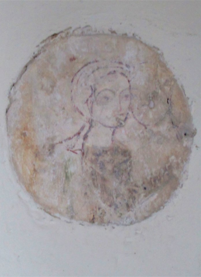 St Michael, Amberley, wall painting 04