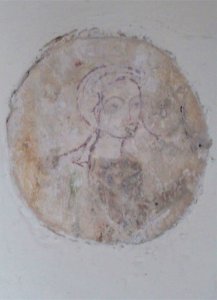St Michael, Amberley, wall painting 04
