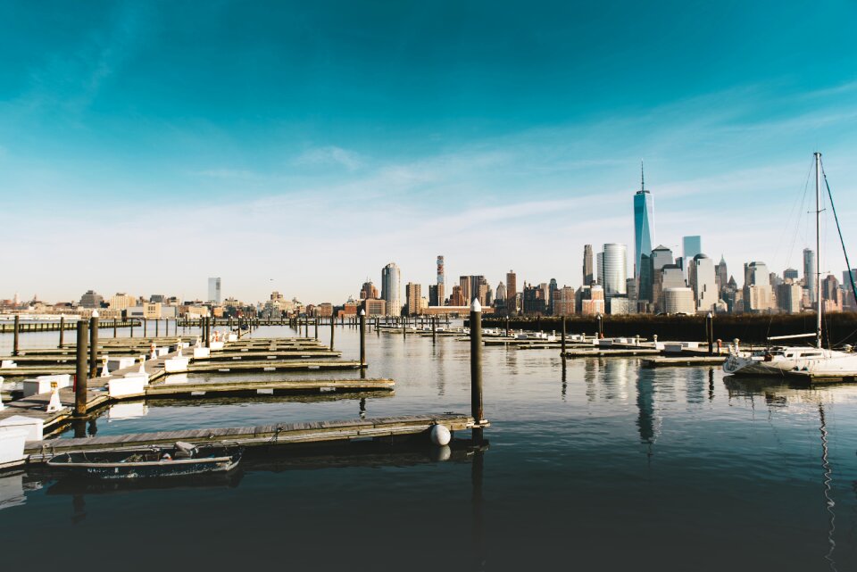 Waterfront dock water