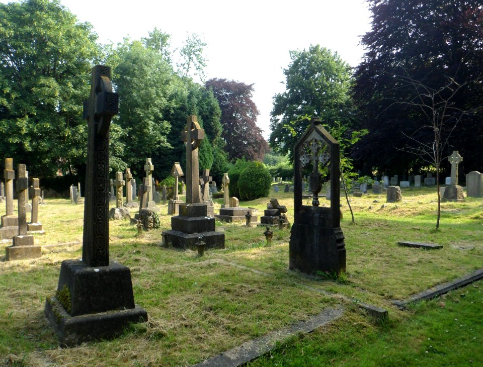 St Michael's Church, Old London Road, Mickleham (July 2013) (Churchyard) (1)