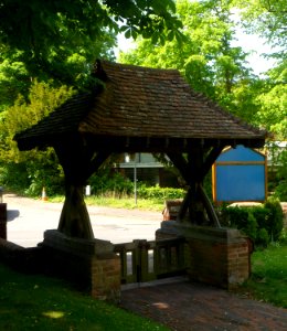 St Martin's Church, Ockham Road South, East Horsley (May 2014) (Lychgate)