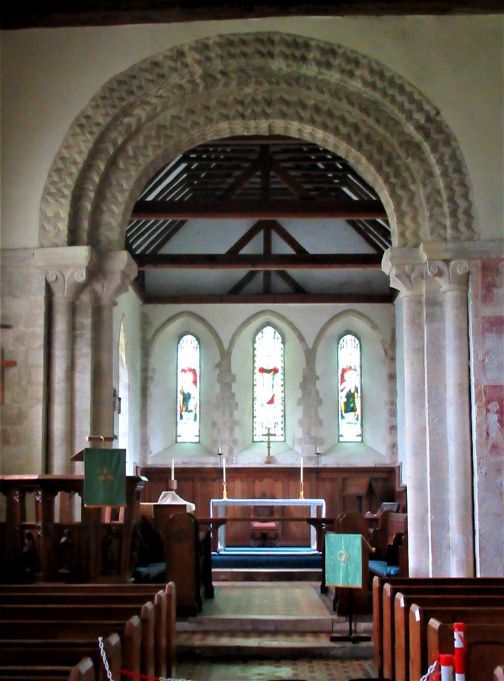 St Michael, Amberley, chancel arch 01
