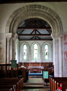 St Michael, Amberley, chancel arch 01