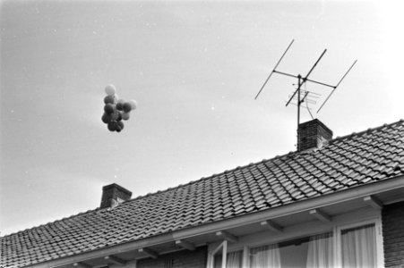 Sperballonen tegen vliegtuigen in Zwanenburg i.v.m. geluidshinder ballonnen b, Bestanddeelnr 923-7172