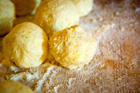 Dough potato flour photo