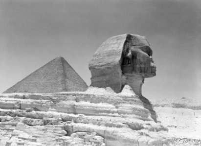Sphinx en piramide van Gizeh, Bestanddeelnr 191-0111