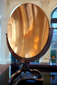 Spherical burning mirror, Ehrenfried Walther von Tschirnhaus, Kieslingswalde (today Slawonice, Poland), 1786, copper - Mathematisch-Physikalischer Salon, Dresden - DSC08142