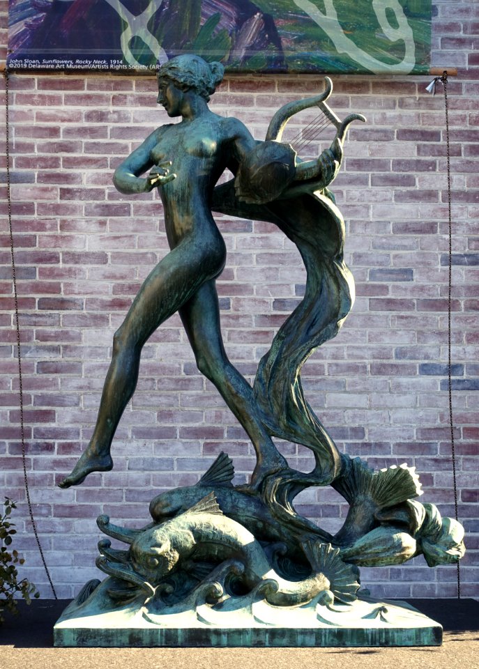 Spirit of the Sea, by Albert Henry Atkins, 1915, bronze - Cape Ann Museum - Gloucester, MA - DSC01003
