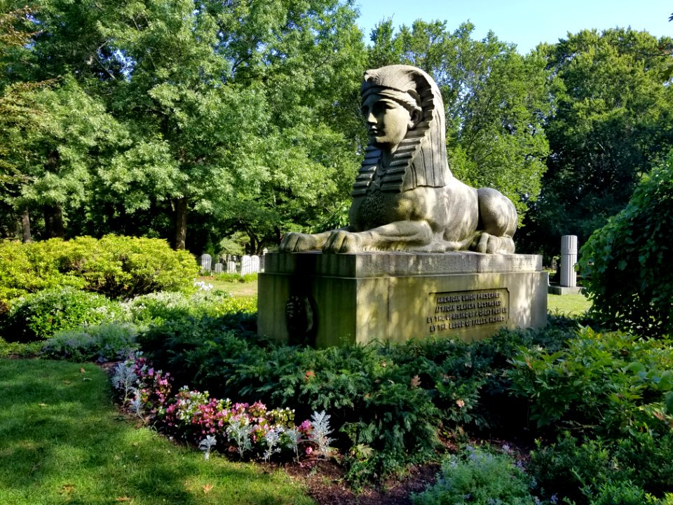 Sphinx by Martin Milmore - Mount Auburn Cemetery - Cambridge, MA - 20200903 154504