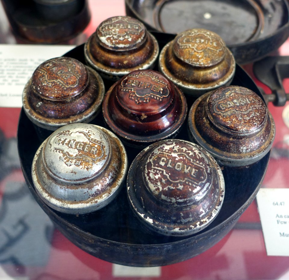 Spice box with original contents, undated - Bennington Museum - Bennington, VT - DSC08661