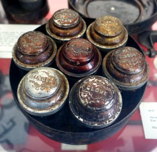 Spice box with original contents, undated - Bennington Museum - Bennington, VT - DSC08661