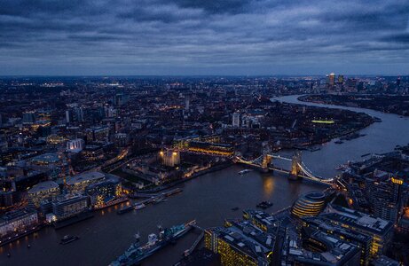 Gherkin night nightfall photo