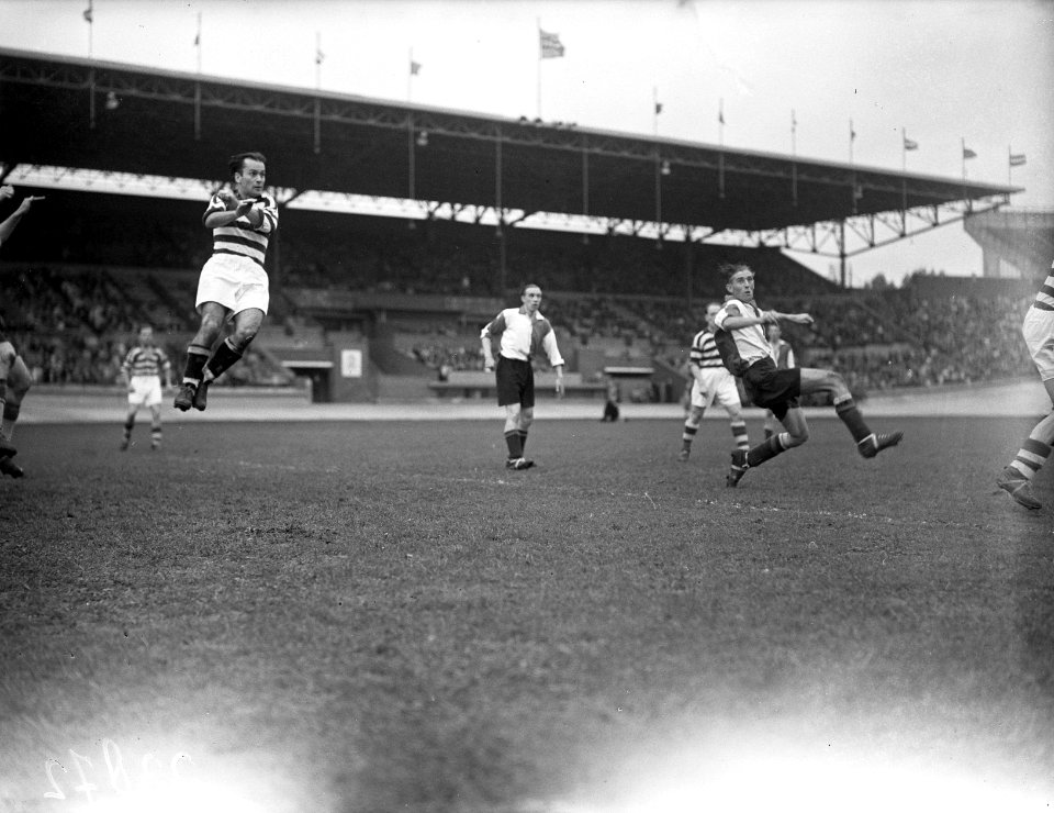 Spelmoment Blauw Wit tegen Feijenoord, Bestanddeelnr 902-3872
