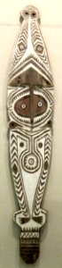 Spirit board (gopi), Papuan Gulf, Elema People, carved wood, pigment and lime, HAA