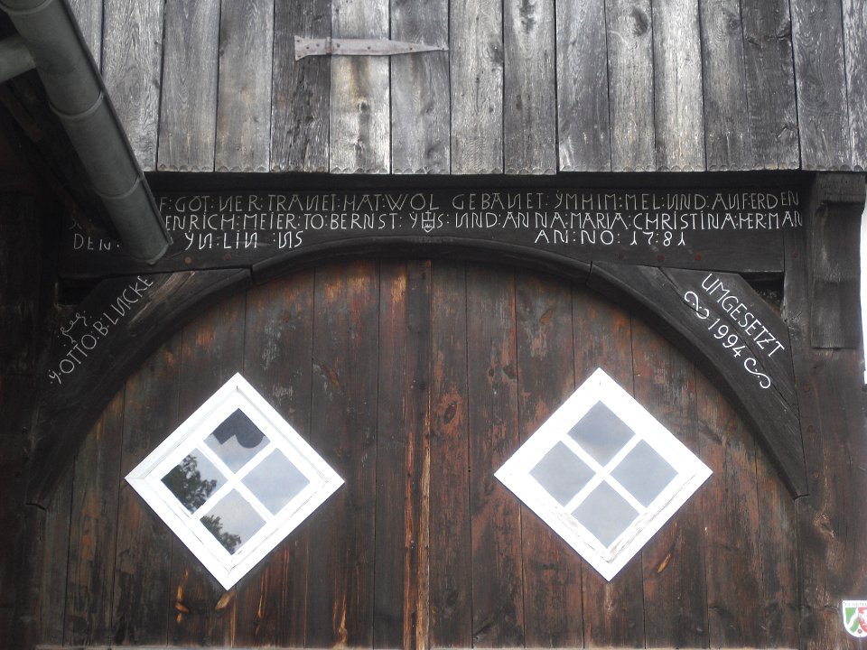 Spexard - Spexarder Bauernhaus - Inschrift