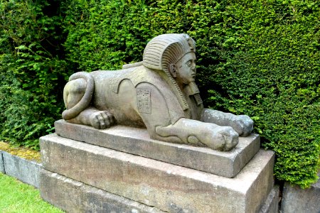Sphinx 3, Egyptian portal - Biddulph Grange - Staffordshire, England - DSC09297
