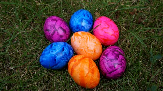 Easter eggs colorful eggs color