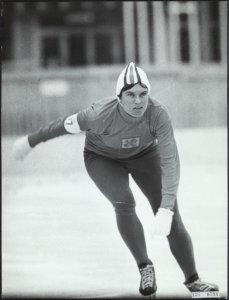 Sport, schaatsen, kaiser stien, Bestanddeelnr 135-0798