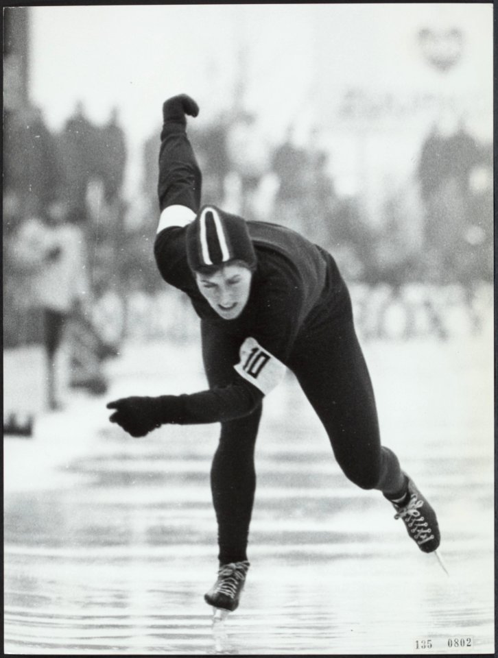 Sport, schaatsen, keulen-deelstra atje, Bestanddeelnr 135-0802