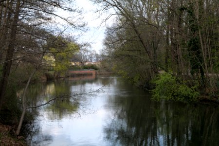 Spree from Käthe-Kollwitz-Ufer Cottbus 2021-04-24 06