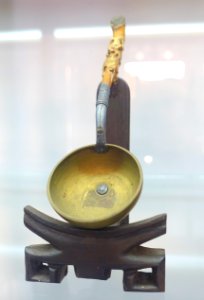 Spoon from the Nguyen dynasty, late 19th century, wood and metal - Museum of Vietnamese History - Ho Chi Minh City - DSC05965