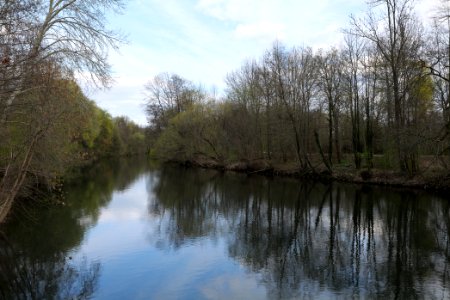Spree from Käthe-Kollwitz-Ufer Cottbus 2021-04-24 12