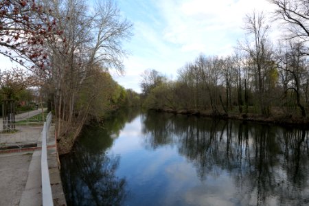 Spree from Käthe-Kollwitz-Ufer Cottbus 2021-04-24 10