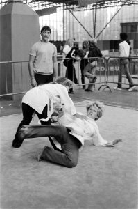 Sport en spel in de RAI meisjes tijdens judowedstrijd, Bestanddeelnr 929-8470 photo