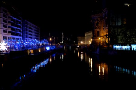 Spree from Friedrichsbrücke at night 2021-01-17 01