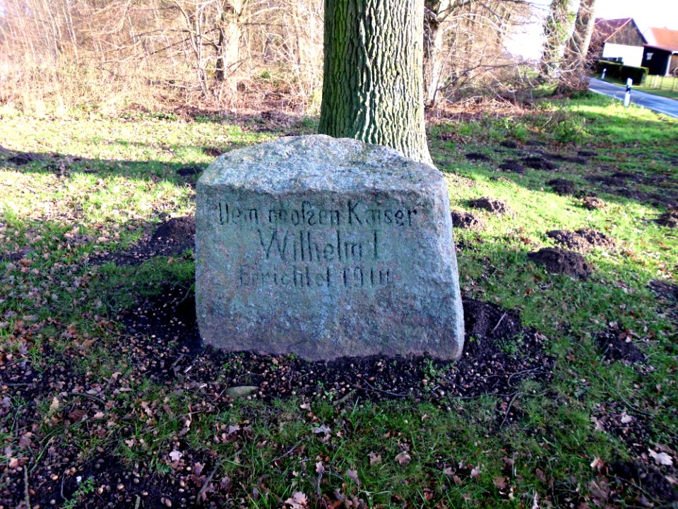 Spiegelhagen Gedenkstein Wilhelm I