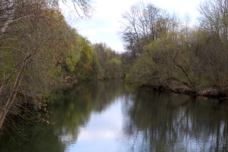 Spree from Käthe-Kollwitz-Ufer Cottbus 2021-04-24 08