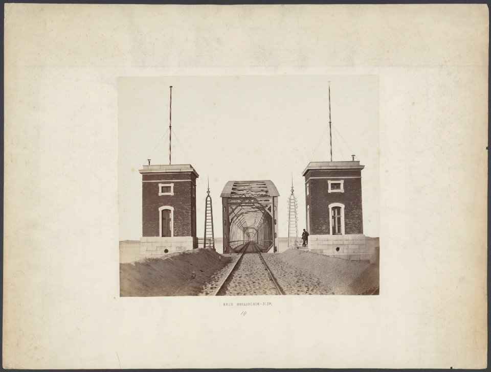 Spoorbrug over het Hollandsch Diep, gefotografeerd kort na de vervaardiging, van, Bestanddeelnr 613
