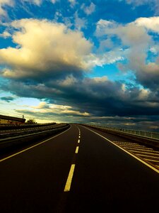 Cloud road blue