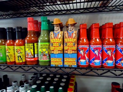 Spicy sauces for sale at gift shop in Maryland photo