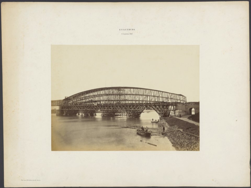 Spoorbrug in aanbouw, Bestanddeelnr 481